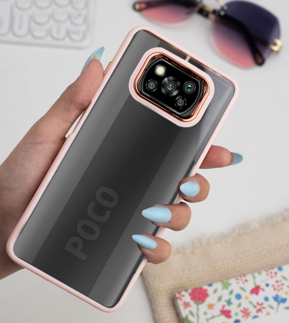 Skin Fashion Colored Frame Camera Case Xiaomi Poco X3 Three store