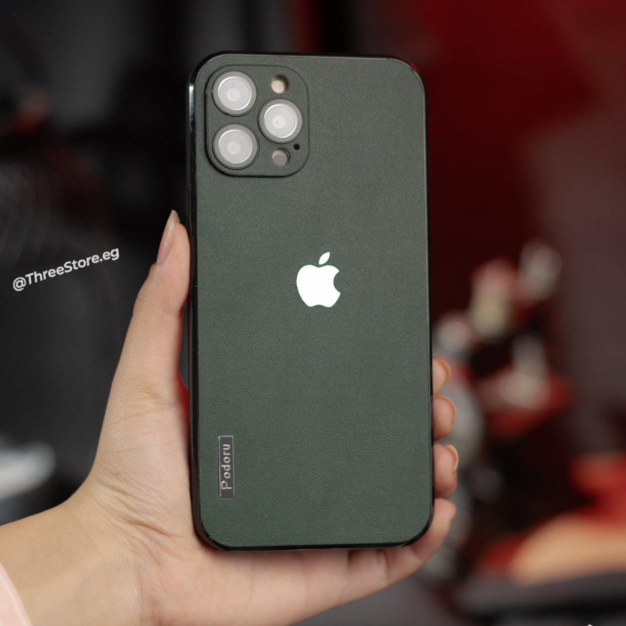 Podoru ShockProof Leather Case iPhone 12 Pro Three store