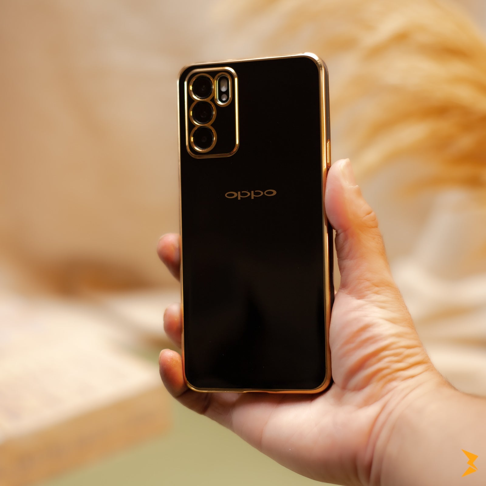 Plating Gold Lens Protection Case Oppo Reno 6 4G Three store