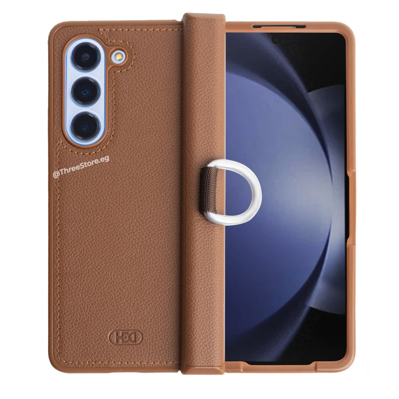 HDD Ring Leather Case Samsung Z Fold 5 Three store