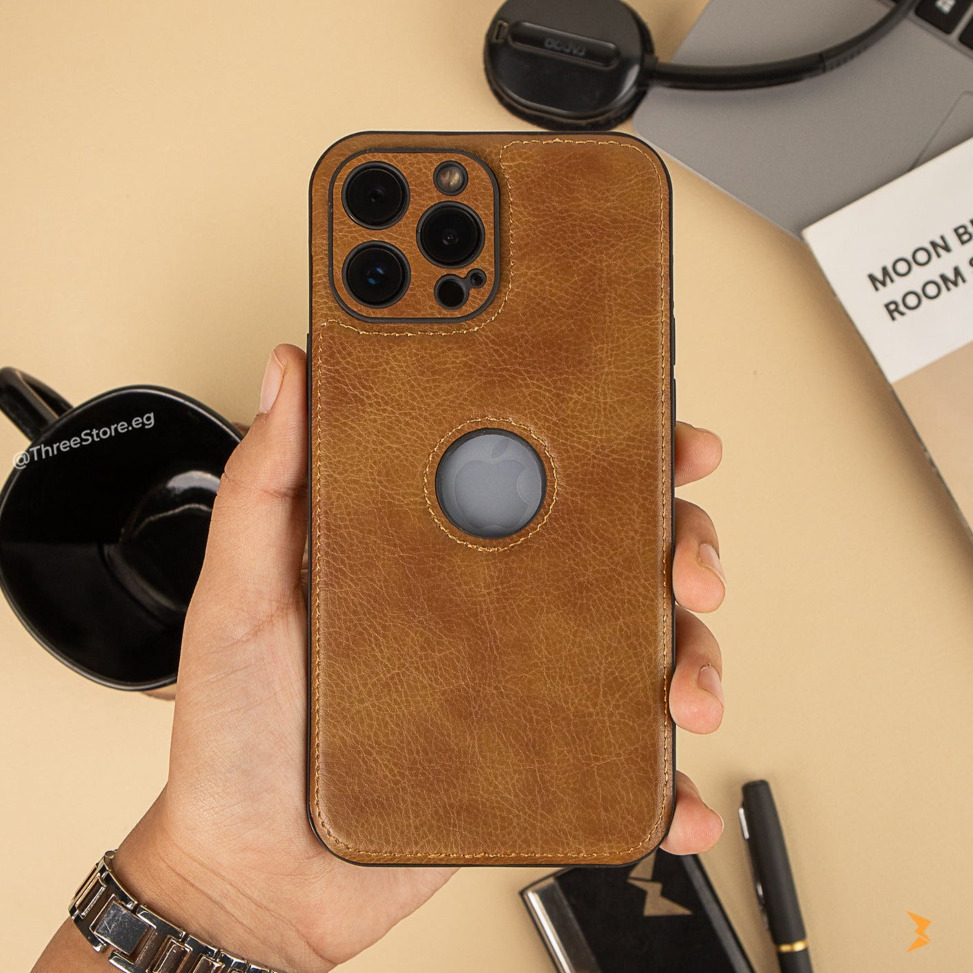 Prato Leather Case iPhone 14 Pro Max Three store