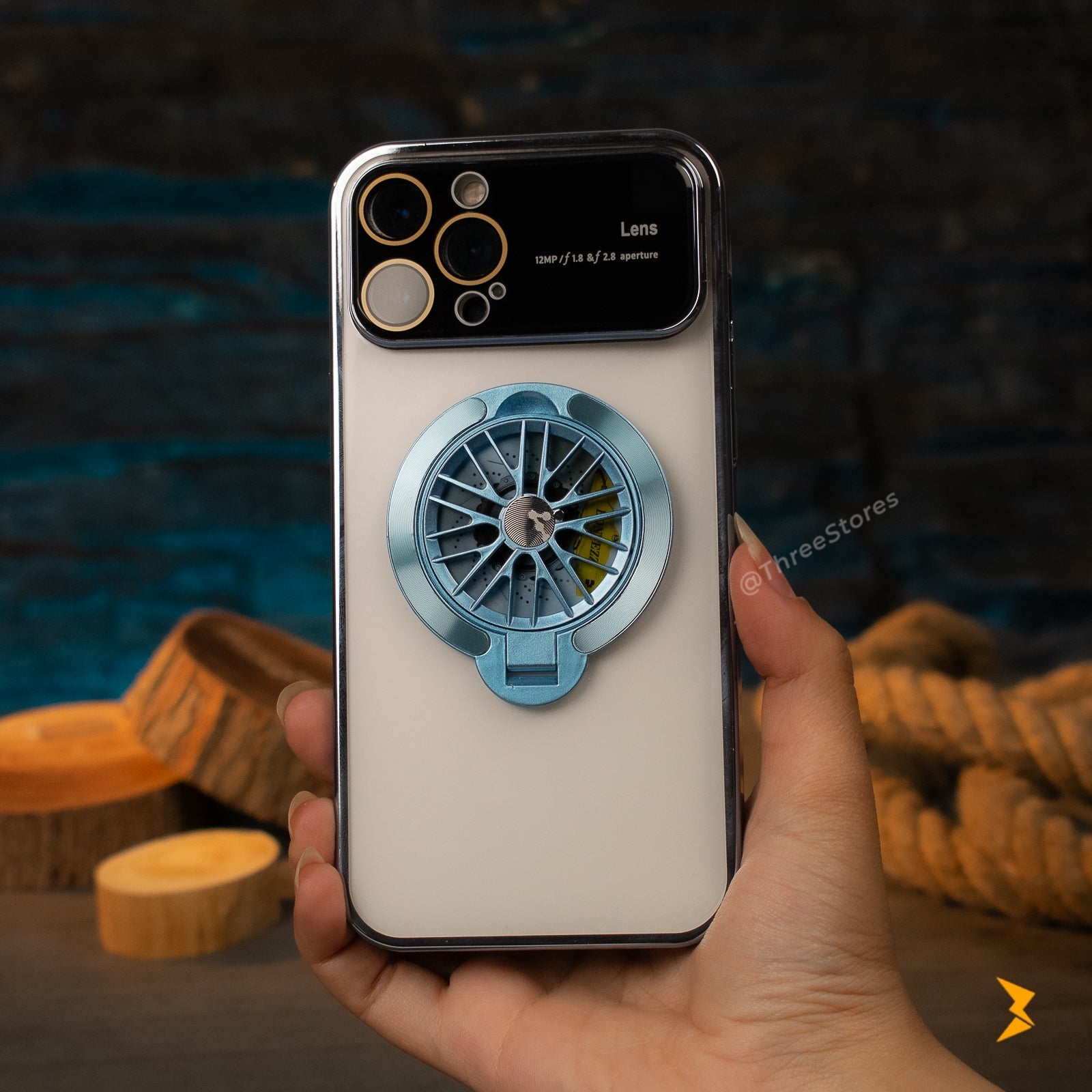 Gyroscope Transparent Case iPhone 15 Pro Max Three store