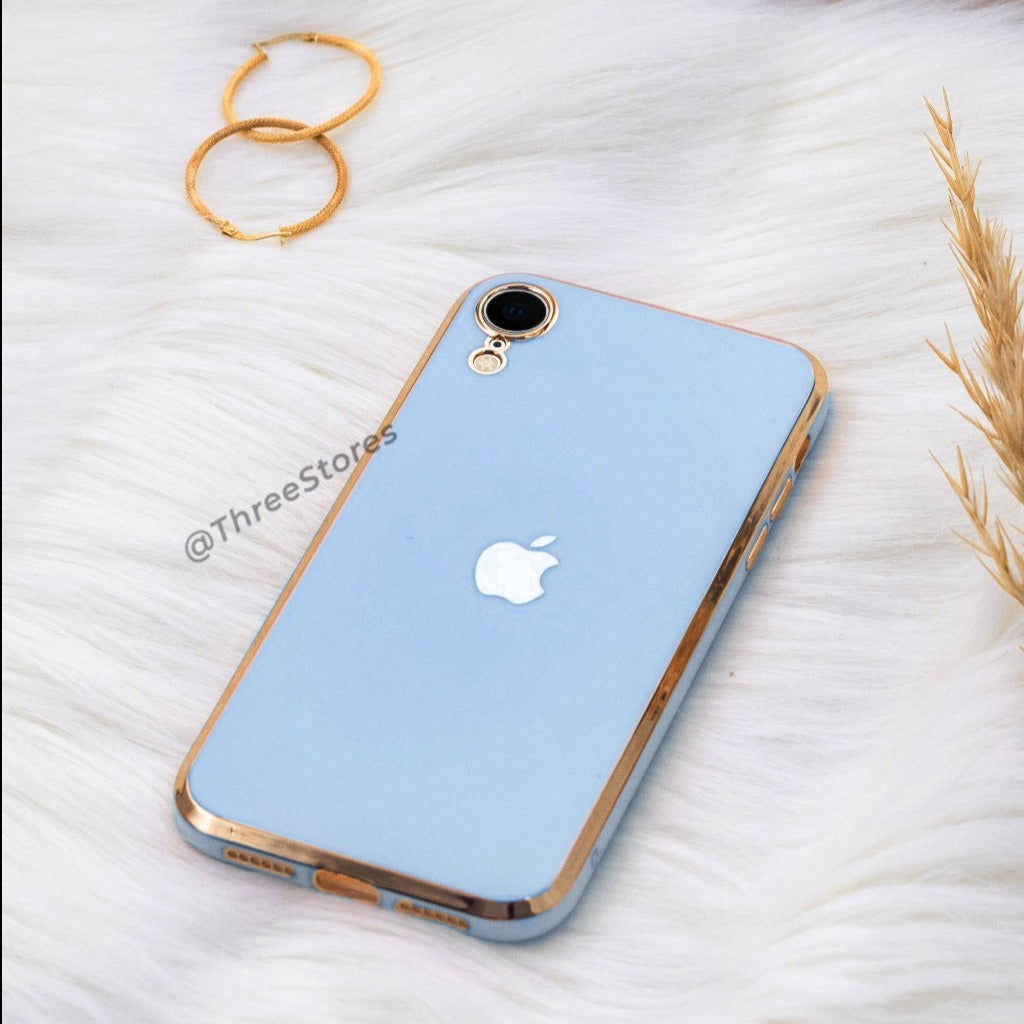 Plating Gold Lens Protection Case iPhone XR Three store