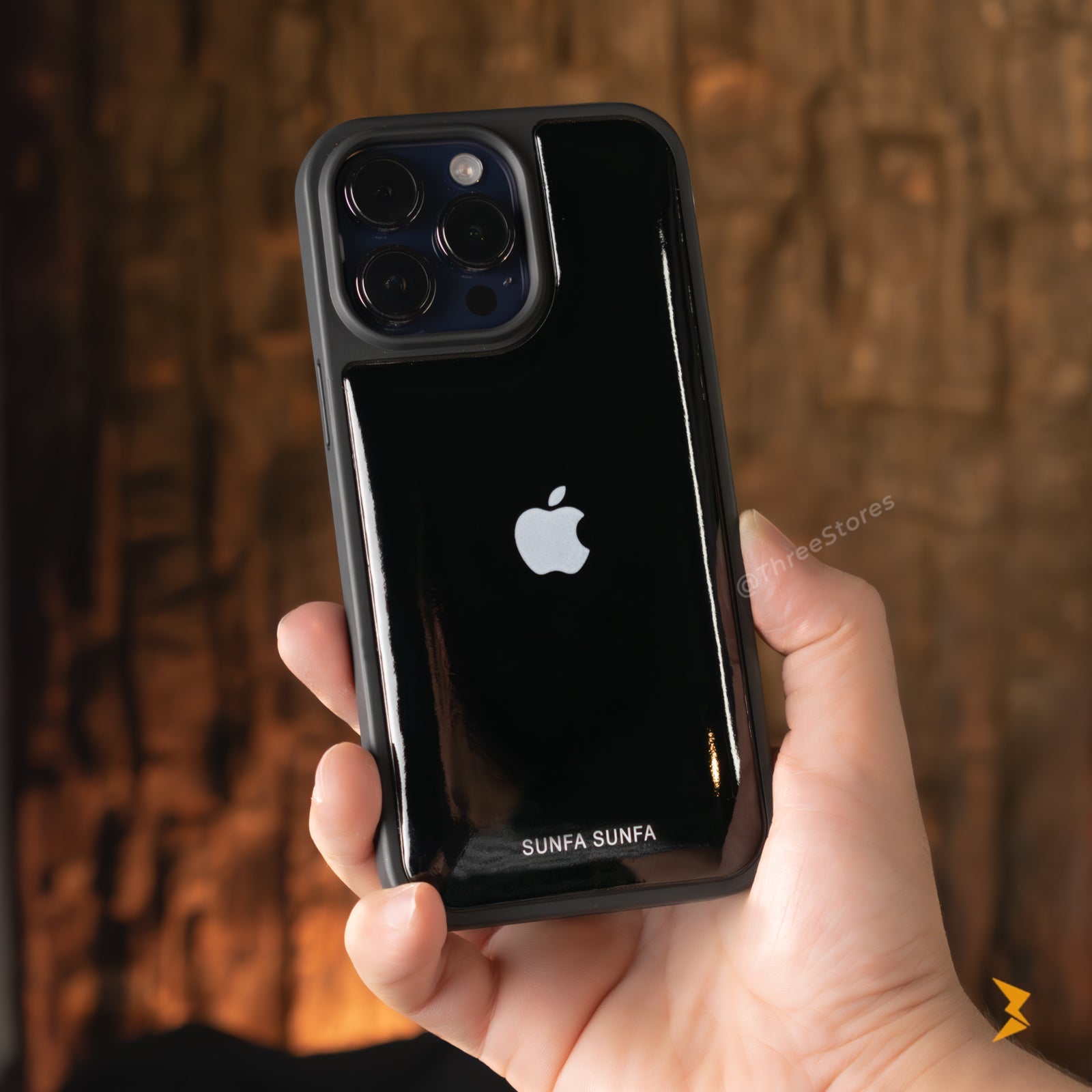 Jet Black Glossy Case iPhone 14 Pro Max Three store