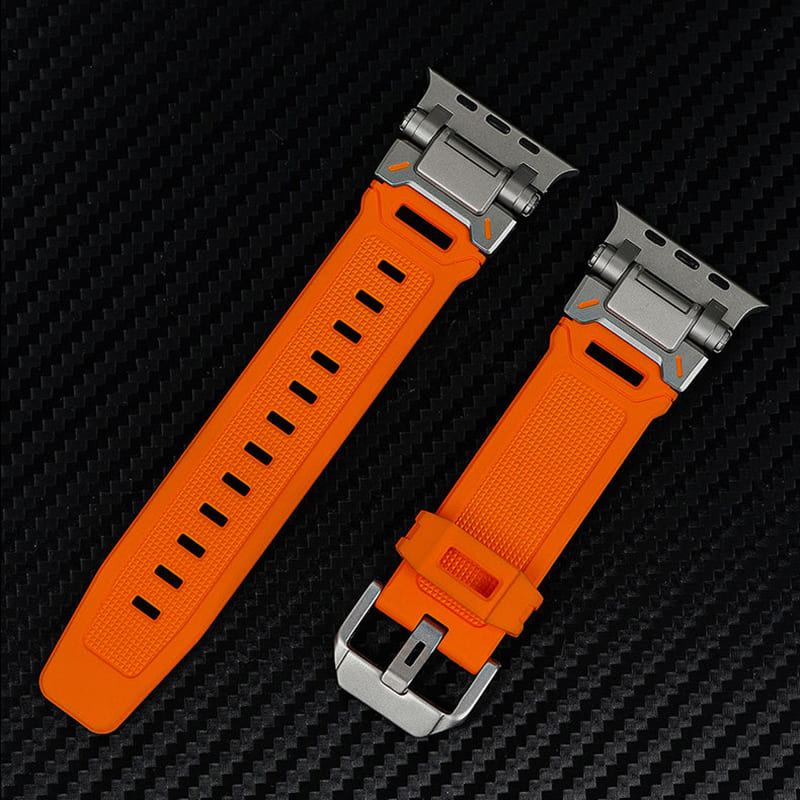 Mechanical Style Sport Silicone Band For Apple Watch