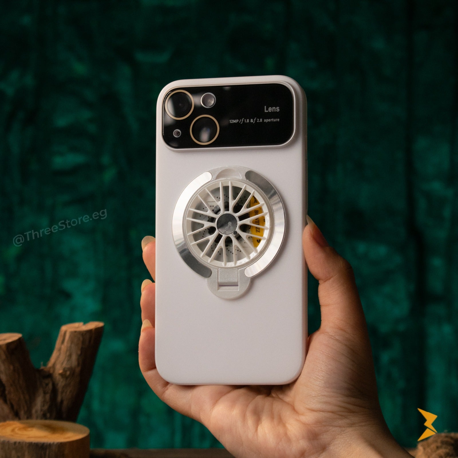 Rotating Gyroscope Holder Phone Case iPhone 14 Three store