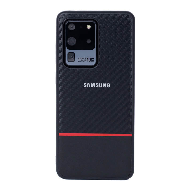 Black Fiber Protective Case Samsung S20 Ultra Three store