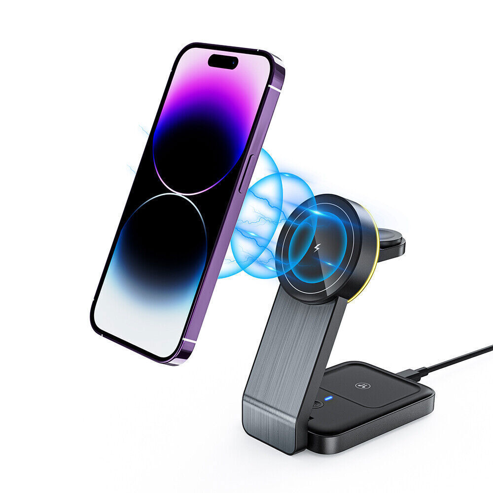 3 in 1 Foldable Wireless Charging Station Three store